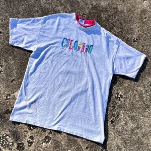 Vintage Colorado Destination Shirt Size XL Signal Sports Grey 1990's Tee